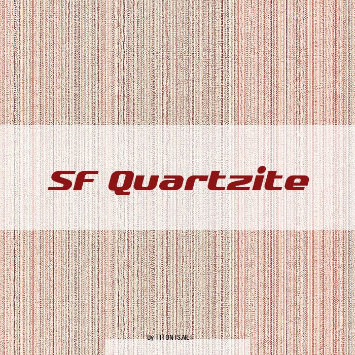 SF Quartzite example